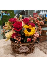 訂制心意花籃 by FDflowers
